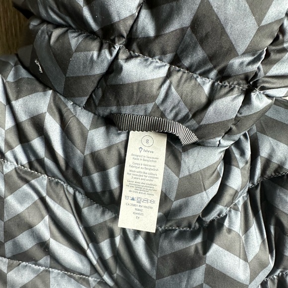 IVIVVA by Lululemon Reversible Girls Down Hooded Jacket Size 8 - Picture 2 of 8